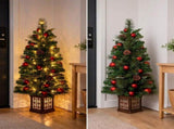 Christabelle 1.2m 4ft Sable Fir Potted Christmas Tree Pre Lit Multi Function LED Artificial Ind 112_SENSF4P