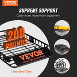 Roof Rack Cargo Basket 200 LBS 51"x36"x5" for SUV Truck with Luggage Bag V952-CDXLJJY251365ROA4V0