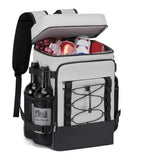 Insulated Cooler Backpack Leakproof Double Compartment Cooler Bag with Bottle Opener for Outdoor V1341-ZY-NDZW9YTQ-BLACK
