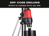 BAUMR-AG 3200W 300mm Wet/Dry Core Drill w/ Wheeled Rig Stand Combo, for Concrete Coring Hole V219-DRLCREBM28N-431