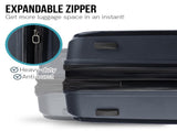 Olympus Astra 24in Lightweight Hard Shell Suitcase - Aegean Blue LUG-901-24-BU