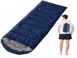 Navy-blue 0.7kg Ultra-Lightweight Compact Sleeping Bag Portable Outdoor Camping & Travel Gear V888-ELOSUNG46732