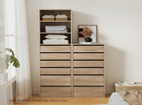 Artiss 6 Chest of Drawers Tallboy Cabinet Pine FURNI-N-CDR-6D3S-WD-AB