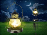 Solar Wind Chimes for Outdoor, Iron Hollow Wind Chimes Garden Decor Lantern Hanging Solar Landscape V1366-AZ2-W-07399