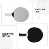 2-Pack Double-Sided Rubber Table Tennis Paddles for Enhanced Speed and V1369-AZ3-W-19336