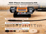 Bench Buffer Polisher, 8300-10600 RPM Adjustable Speed, Polishing & Buffing Machine with Grinding, V952-STPGJWSDJ328B4CUJ001V3