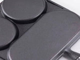 Nonstick Square Grill Pan 3 Section Versatile Breakfast Skillet Divided Egg Frying Pan for Stove V1294-YM0901-3118240108311
