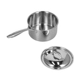 Sauce Pan 304 Stainless Steel Anti Slip Multipurpose Thicken Milk Pot with Lid for KitchenNatural V1294-YM0523-3118210298311
