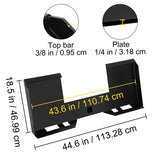 Universal Skid Steer Mount Plate 6.35mmThick Skid Steer Plate Attachment1360.78kgWeight Capacity V952-FHZXAZBHS-XK2OXX7V0
