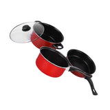 Non-Stick Pan Set, 3 Pieces, Simple Design, Cookware for Easy Cooking and Heating V1366-AZ2-W-19378