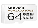 SANDISK HIGH ENDURANCE MICROSDHC CARD SQQNR 64G UHS-I C10 U3 V30 100MB/S R 40MB/S W SD ADAPTOR V28-FFCSAN64GSQQNR