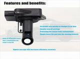 Mass Air Flow Sensor 22204-22010 Compatible with Toyota 02-06 Camry 03-08 Corolla 01-10 Highlander V1258-DP02-WO-234