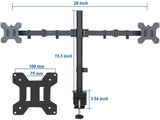 360 Degree Rotation Dual LCD LED Monitor Desk Mount Stand Fits 2 Screens Up to 27" V178-34133