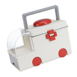 Medicine Storage Box PP AS Ambulance Shaped Portable Aid Kit Container Emergency Medicine Organizer V1294-YM0901-3117240148711