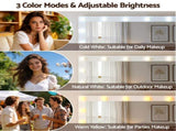 Artiss Dressing Table Vanity Desk Set LED Bulbs RGB Light White FURNI-L-DRESS11-WH-AB