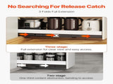 Undermount Drawer Slides, 40 inch, Full Extension Ball Bearing Under Stair Cabinet Rails, 260 LB V952-LTJHG40YC2601UNLGV0