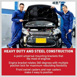Heavy Duty Engine Stand Workshop Car Auto Folding Crane Hoist 900kg Loading V465-SDY-65320