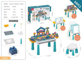 Multifunctional Kids Building Block Table Set with Storage, Compatible with 3-6 Year Olds, Includes V1341-ZY-ZTFRYMG5-300PCS
