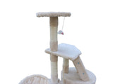 YES4PETS 120 cm Multi level Cat Kitten Scratching Post Tree-Beige V278-CT120-BEIGE