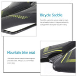 Bike Saddle Cushion for Mountain and Folding Bikes, PU Yellow V1366-AZ2-W-19642