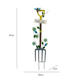 Colour Fork Garden Stake / Wall Decoration 97cm V637-71304FRK