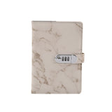 3 pcs Marble Diary Lock, 100 Pages College Ruled Secret Journal Lock, Waterproof Diary V1366-AZ2-W-08042
