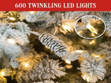 Christabelle 2.3m Snowy Dorchester Pre-Lit Christmas Tree with 1198 Tips 112_NATSD75