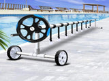 Aquabuddy Pool Cover Roller 5.5m Adjustable Swimming Pool Solar Blanket Reel Blue PC-ROLLER-55-BU
