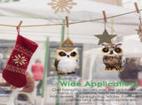 4pcsFurry hanging owl decoration with feathers, small artificial owl, mini cute owl, V1370-AZ4-04442