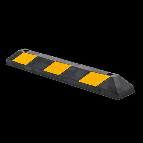 90cm Heavy Duty Rubber Curb Parking Guide Wheel Driveway Stopper Reflective Yellow V63-826021