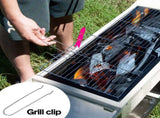 Portable Large Barbecue Charcoal Grill Stove Foldable Kebab Stainless Steel BBQ Grill With 2 Grill V985-PATIOBBQGRILL