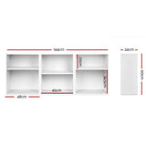 Artiss Bookshelf Set of 3 - VENA White FURNI-BOOK-3PC