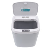 Smart Trash Can 16L Infrared Induction Button Control Manual Mute Household Automatic Trash Can with V1294-YM0523-3113220058412