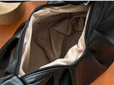 Brown Pleated Handheld Underarm Bag - Stylish & Spacious Tote for Everyday Use V888-ELOSUNG33029