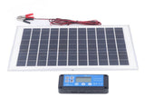 Solar Panel Kit 50W 18V with MPPT Waterproof Charge Controller 3meter Battery Clamp for Outdoor RV V1294-YM0710-3111230293011