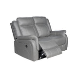 Carlton 2R Finest Fabric Recliner Sturdy Construction Metal Mechanism V43-REC-CARL2RGR