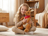 Kangaroo Stuffed Animal with Joey in Pouch & Australia Scarf - Soft Cuddly Plush Toy V1107-CS-DSGZQZ-55