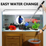 Electric Aquarium Fish Tank Cleaner Water Exchanger Siphon Vacuum Sand Cleaner V201-GAA01BLU20AU
