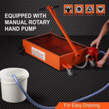 HORUSDY 76L Low Profile Waste Oil Drainer Mobile Workshop Pump Vehicle 4WD Truck V465-95225