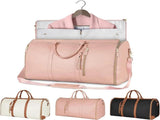 Carry On Garment Bag, Large PU Leather Duffle Bag for Women, Waterproof Garment Bags for Travel with V1192-AZ-W-9958
