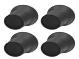 4pcs Furniture Risers 6 Inches Horn Shaped Black Plastic Heavy Duty Riser for Bed Sofa V1294-YM0715-3117220134611