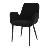 Charcoal Embrace Boucle teddy Sherpa Fabric Armchair Set V264-DNC-420V-CHL-02-1