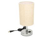 Bedside Touch Lamp Modern Stylish Linen Fabric Shade 3 Speeds Touch Dimming Nightstand Lamp V1294-YM0901-3119240046711