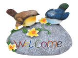 Bird Garden Decor Resin Animal Garden Figurines Welcome Sign Sculptures Statues for Yard Patio Lawn V1294-YM0718-3111210479611