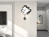 Modern Diamond Wall Clock Creative 3D Design Silent Quartz Wall Clock for Living Room, Bedroom, V1107-CS-KTGZ