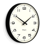 Newgate Radio City Wall Clock Black Arabic Dial - Matte Black V398-NM-RADC254K