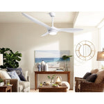 Devanti 52'' Ceiling Fan DC Motor w/Light w/Remote - White CF-B-52-310B-WH