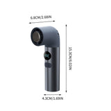 USB Rechargeable Handheld Ice Compress Fan, Elbow Digital Display High Speed Mini Fan for Outdoor V1369-AZ3-W-10456