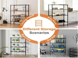 CARLA HOME 4-Tier Adjustable Metal Storage Shelves Wire Rack Organizer for Kitchen, Pantry, Bathroom LSB-36203