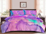 Marble Comforter Set, King Size, Quilted Soft Microfiber Bedding for All Seasons V745-MAB010776AJ3
